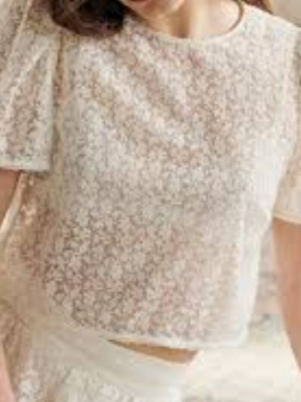 Sezane Kit Blouse Ecru - Size 12